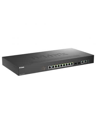 D-Link DMS-1250-12TP E switch-uri Gestionate 2.5G Ethernet (100 1000 2500) Power over Ethernet (PoE) Suport Negru