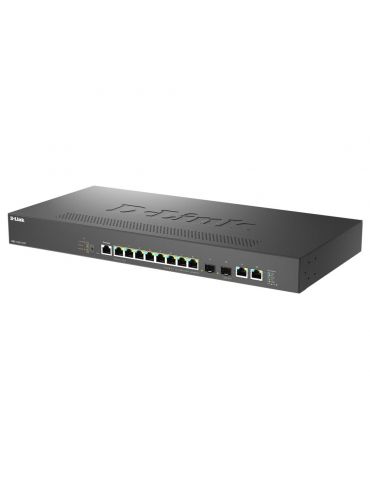 D-Link DMS-1250-12TP E switch-uri Gestionate 2.5G Ethernet (100 1000 2500) Power over Ethernet (PoE) Suport Negru