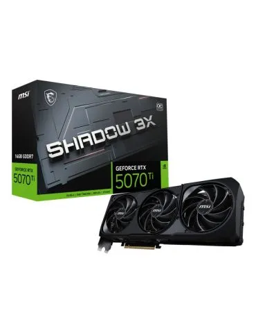 MSI GeForce RTX5070 Ti 16G SHADOW 3X OC NVIDIA GeForce RTX 5070 Ti 12 Giga Bites GDDR7 - Tik.ro