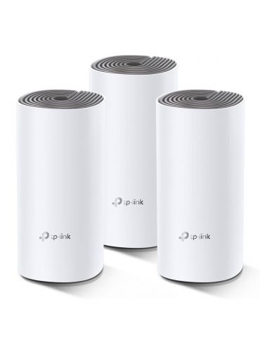 TP-Link Deco E4 (3-pack) Bandă dublă (2.4 GHz  5 GHz) Wi-Fi 5 (802.11ac) Alb, Gri 2 Intern