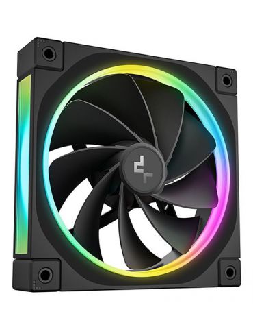 DeepCool FL12R-3 IN 1 Carcasă calculator Ventilator 12 cm Negru 3 buc.