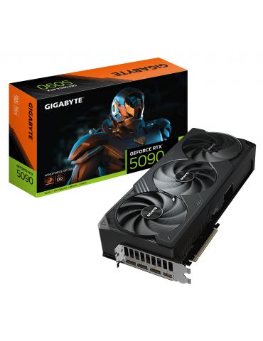 GIGABYTE GeForce RTX 5090 WINDFORCE OC 32G NVIDIA 32 Giga Bites GDDR7 - Tik.ro