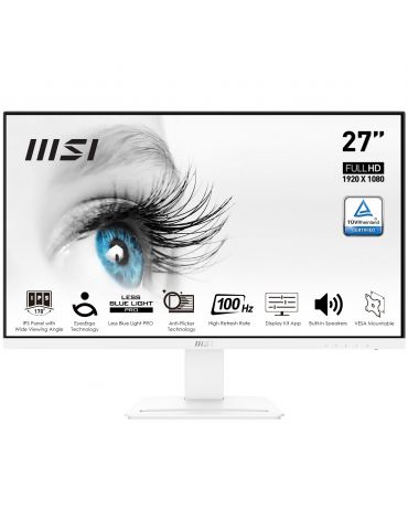 MSI Pro MP273AW monitoare LCD 68,6 cm (27") 1920 x 1080 Pixel Full HD LED Alb - Tik.ro