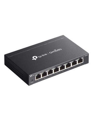 TP-Link Omada ES208G switch-uri Gestionate L2 Gigabit Ethernet (10 100 1000) Negru
