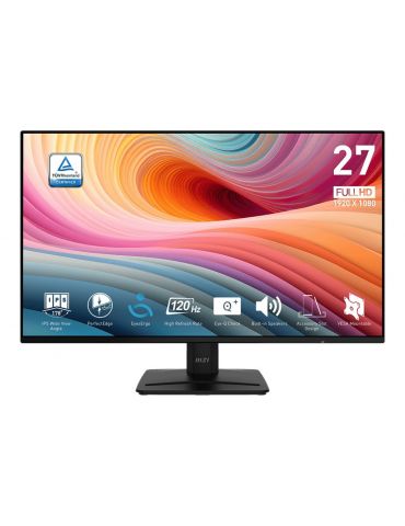 MSI PRO MP271A E2 monitoare LCD 68,6 cm (27") 1920 x 1080 Pixel Full HD Negru - Tik.ro
