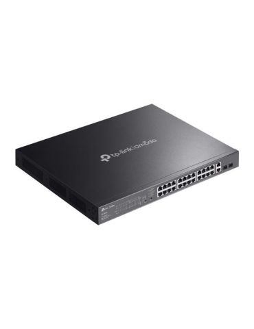 TP-Link Omada ES228GMP switch-uri Gestionate L2 Gigabit Ethernet (10 100 1000) Power over Ethernet (PoE) Suport Negru