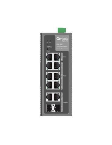 TP-Link Omada IES210GPP switch-uri Gestionate Gigabit Ethernet (10 100 1000) Power over Ethernet (PoE) Suport DIN rail Gri