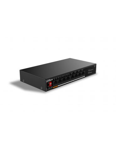Dahua Technology PoE SG1008LP Fara management Gigabit Ethernet (10 100 1000) Power over Ethernet (PoE) Suport Negru - Tik.ro