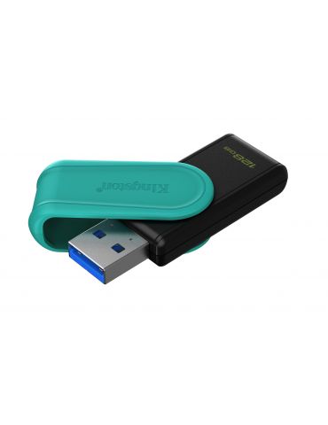 Kingston Technology DataTraveler Exodia S memorii flash USB 128 Giga Bites USB Tip-A 3.2 Gen 1 (3.1 Gen 1) Negru, Turcoaz