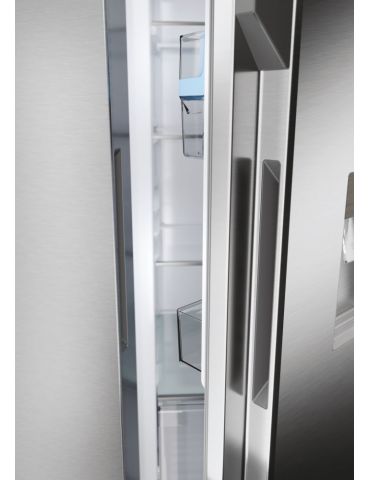 Haier SBS 90 Serie 5 HSR5918DWMP frigidere cu unități alipite (side by side) De sine stătător 521 L D Platină, Din oţel