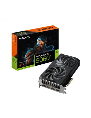 GIGABYTE GeForce RTX 5060 Ti WINDFORCE OC 16G NVIDIA 16 Giga Bites GDDR7 - Tik.ro
