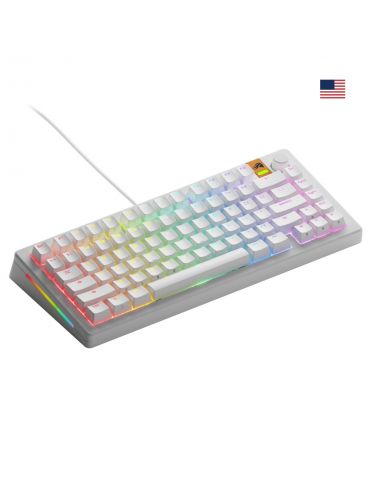 Glorious Gaming GMMK 3 HE 75% Prebuilt tastaturi USB QWERTY Engleză SUA Alb