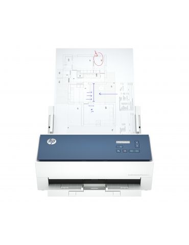 HP ScanJet Enterprise Flow 9000 s1 Scanner ADF + alimentare cu coli 1200 x 1200 DPI A3 Albastru, Alb