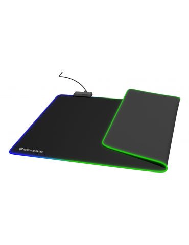 GENESIS Boron 500 XXL RGB Mouse pad pentru jocuri Negru