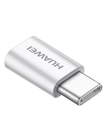 Huawei 4071259 adaptor mufă cablu MicroUSB USB 3.1 Type-C Alb - Tik.ro