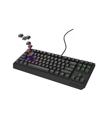 GENESIS Thor 230 TKL tastaturi Gaming USB + RF Wireless + Bluetooth QWERTY Negru