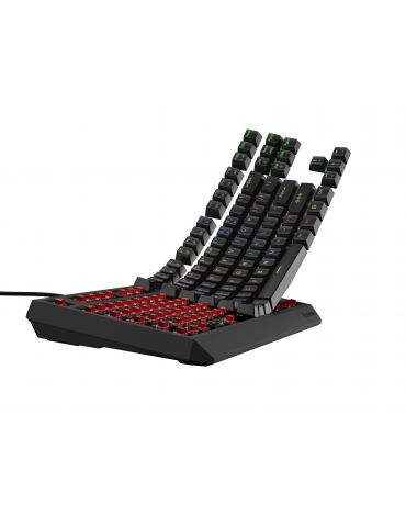 GENESIS Thor 230 TKL tastaturi Gaming USB + RF Wireless + Bluetooth QWERTY Negru