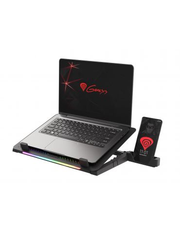 GENESIS Oxid 450 suporturi de răcire pentru calculatoarele portabile 39,6 cm (15.6") 2400 RPM Negru