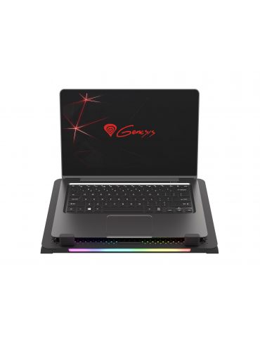 GENESIS Oxid 450 suporturi de răcire pentru calculatoarele portabile 39,6 cm (15.6") 2400 RPM Negru