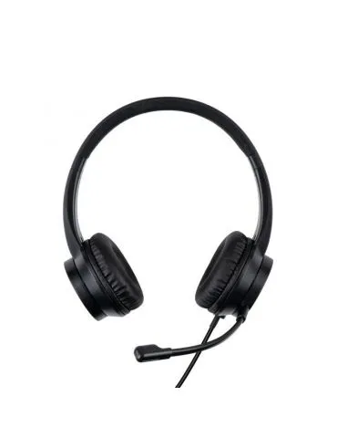 Lindy 20439 cască audio & cască cu microfon Căști Prin cablu Birou Call center USB Tip-A Negru