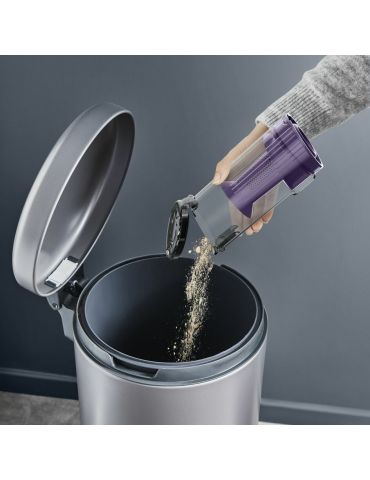 Rowenta RH6A35 Aspirator 2 în 1 Baterie Usca Fără sac Purpuriu, Argint