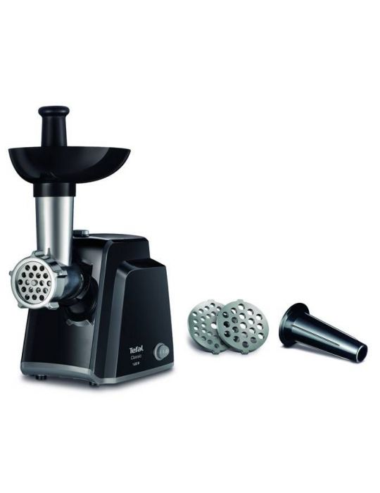 Tefal NE105838 mașini de tocat 1400 W Negru, Din oţel inoxidabil