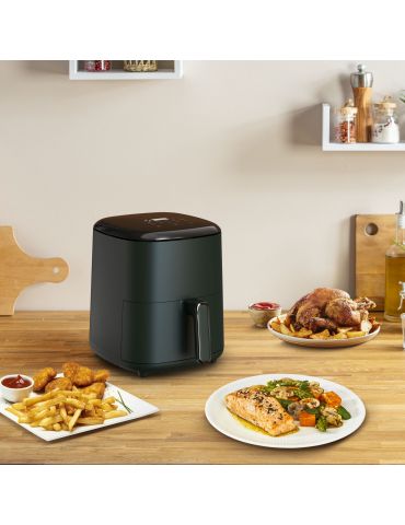 Tefal Easy Fry Max EY2453 Singur 5 L De sine-stătător 1500 W Friteuză cu aer cald Verde