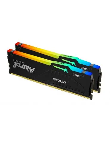 Kingston Technology FURY Beast RGB module de memorie 128 Giga Bites 2 x 64 Giga Bites DDR5