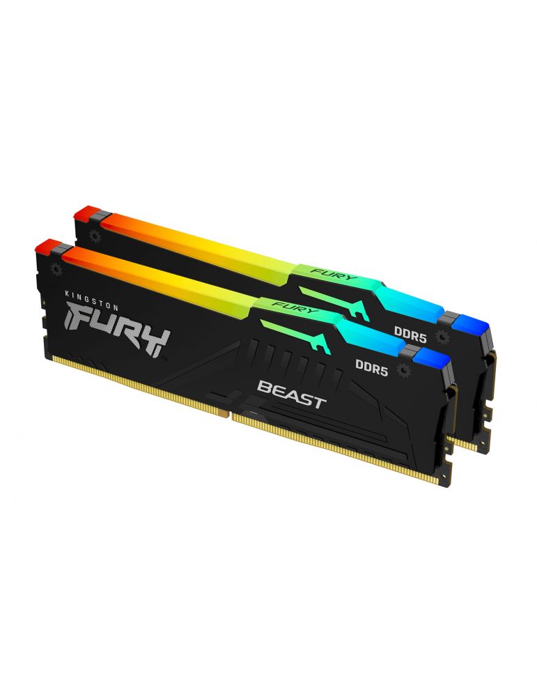 Kingston Technology FURY Beast RGB module de memorie 128 Giga Bites 2 x 64 Giga Bites DDR5