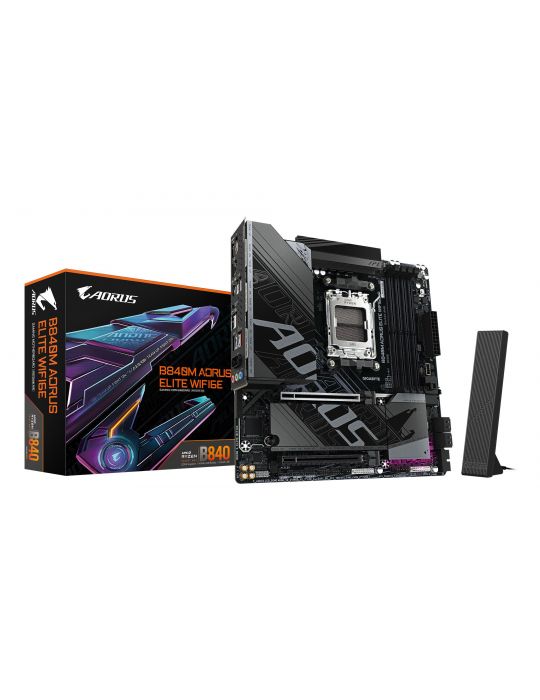 GIGABYTE B840M AORUS ELITE WIFI6E AMD B840 Mufă AM5 micro-ATX