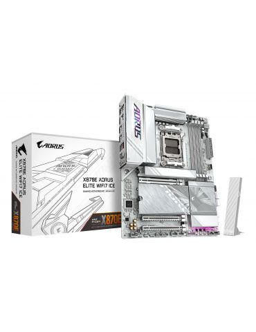 GIGABYTE X870E AORUS ELITE WIFI7 ICE AMD X870E Mufă AM5 ATX - Tik.ro