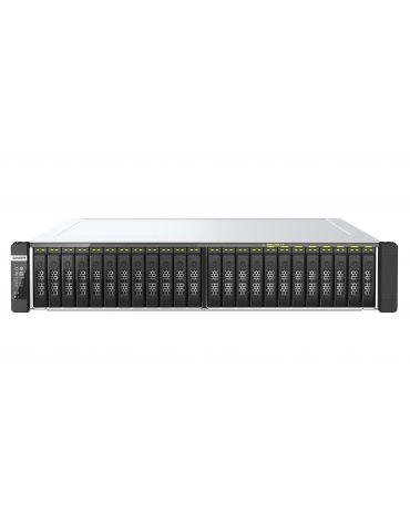 QNAP TDS-h2489FU Server stocare Cabinet metalic (2U) Intel® Xeon® Silver 4309Y 64 Giga Bites DDR4 0 TB QuTS hero Negru, Argint - Tik.ro