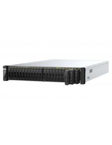QNAP TDS-h2489FU Server stocare Cabinet metalic (2U) Intel® Xeon® Silver 4309Y 64 Giga Bites DDR4 0 TB QuTS hero Negru, Argint