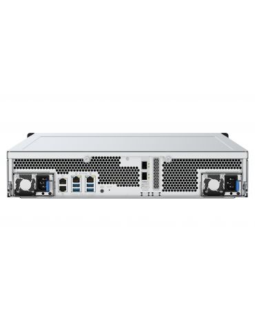 QNAP TDS-h2489FU Server stocare Cabinet metalic (2U) Intel® Xeon® Silver 4309Y 64 Giga Bites DDR4 0 TB QuTS hero Negru, Argint