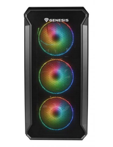 GENESIS Irid 503 ARGB Micro Tower Negru, Transparente