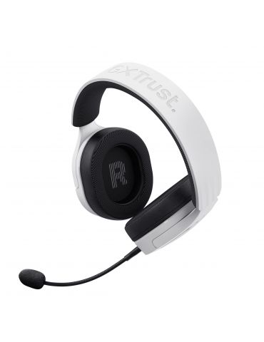 Trust GXT 489W FAYZO Căști Prin cablu Bandă de fixare pe cap Gaming Negru, Alb