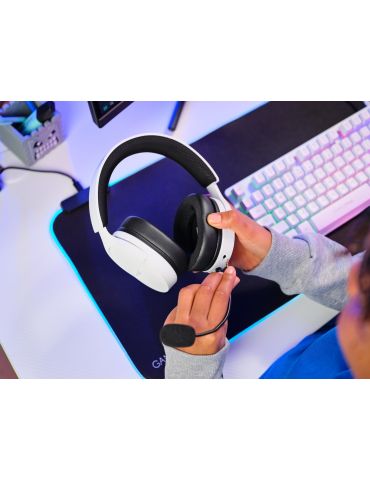 Trust GXT 489W FAYZO Căști Prin cablu Bandă de fixare pe cap Gaming Negru, Alb