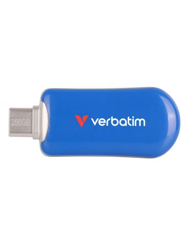 Verbatim 30234 memorii flash USB 256 Giga Bites USB tip-C 3.2 Gen 1 (3.1 Gen 1) Albastru