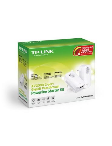 TP-Link TL-PA9020P KIT adaptor rețea alimentare 1000 Mbit s Ethernet LAN Alb 2 buc.