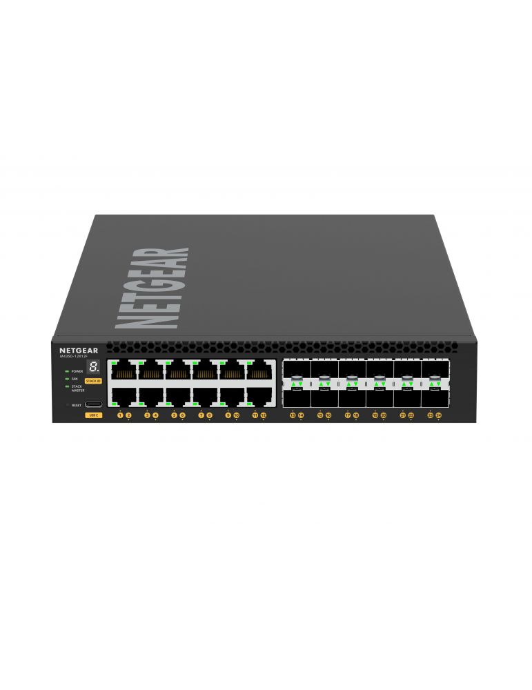 Hubs & Switches NETGEAR M4350-12X12F Gestionate L3 10G Ethernet (100/1000/10000) 1U Negru