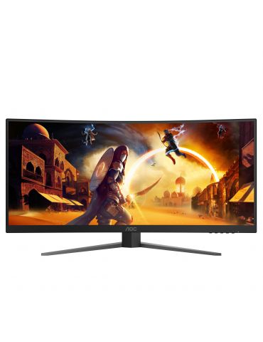 AOC G4 CU34G4 monitoare LCD 86,4 cm (34") 3440 x 1440 Pixel Wide Quad HD LED Negru, Roşu