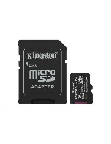 Kingston Technology Canvas Select Plus Gen3 64 Giga Bites MicroSDXC UHS-I Clasa 10 - Tik.ro