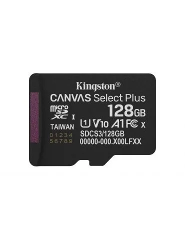 Kingston Technology Canvas Select Plus Gen3 128 Giga Bites MicroSDXC UHS-I Clasa 10 - Tik.ro