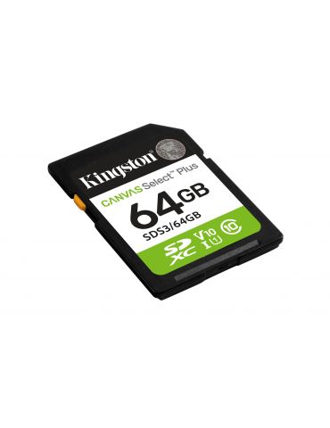 Kingston Technology Canvas Select Plus Gen3 64 Giga Bites SD UHS-I Clasa 10