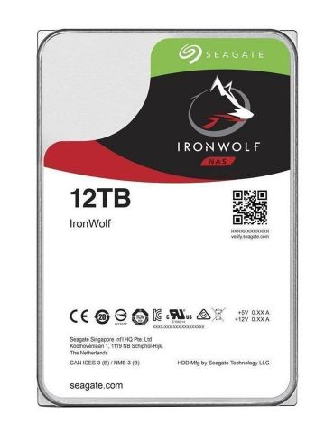 Seagate NAS HDD IronWolf hard disk-uri interne 12 TB 7200 RPM 256 Mega bites 3.5" ATA III Serial - Tik.ro