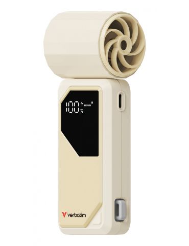 Verbatim Cool 'n' Go AirJet Argint, Alb Ventilator de mână