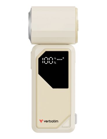 Verbatim Cool 'n' Go AirJet Argint, Alb Ventilator de mână