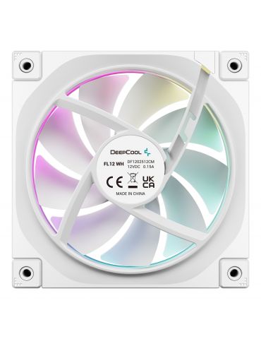 DeepCool FL12 WH-3 in 1 Carcasă calculator Ventilator 12 cm Alb 3 buc.
