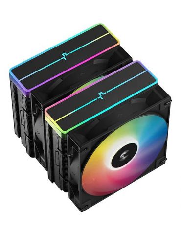 DeepCool AG620 BK ARGB V2 Chipset, Placă de bază Răcitor de aer 12 cm Negru 1 buc.