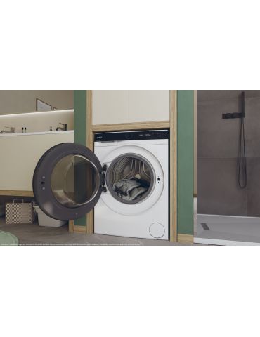 Candy BWS 6106B8-S uscătoare pentru mașini de spălat De sine stătător Încărcare frontală Negru, Alb D